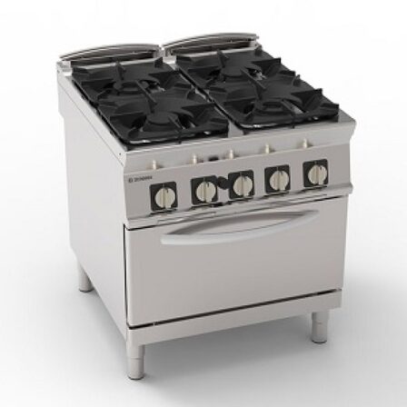 PFG8G9 موقد 4 وحدة غاز على فرن كهرباء مع تحمير 313029 تكنواينوكس ايطالي