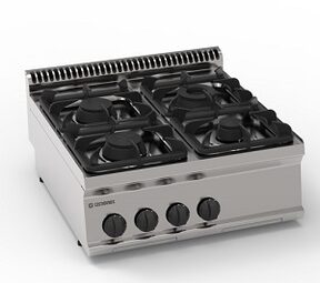 موقد غاز 4 وحدة على الطاولة 613002 تكنواينوكس ايطالي PC70G7