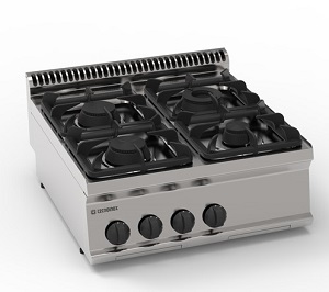 موقد غاز 4 وحدة على الطاولة 613002 تكنواينوكس ايطالي PC70G7